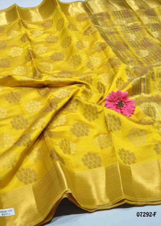 Teekshika - 07292-F  Dark Yellow Color Grand Look Traditonal Wear Raw Silk Saree CM1254099 (LR3E)