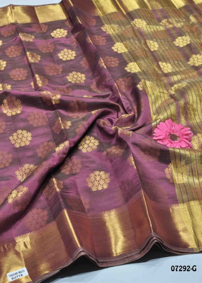 Teekshika - 07292-G  Damson Purple Color Grand Look Traditonal Wear Raw Silk Saree CM1254099 (LR3E)