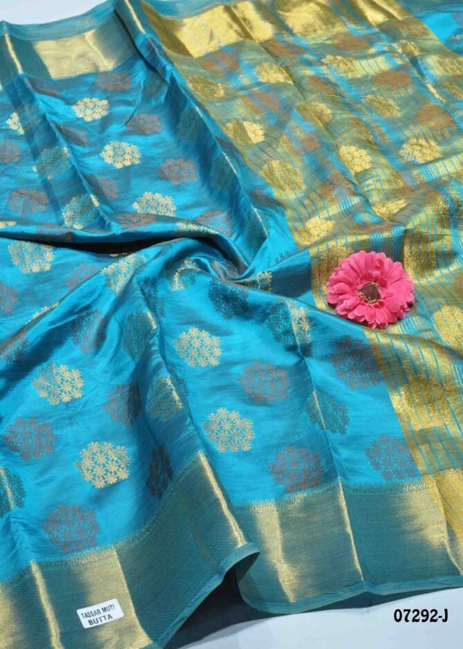 Teekshika - 07292-J  SkyBlue Color Grand Look Traditonal Wear Raw Silk Saree CM1254099 (LR3E)