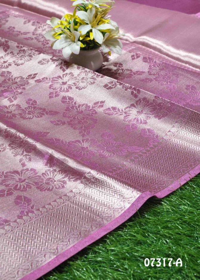 Nakshathra -07317-A Pink Color Traditional Look Cora Silk Saree CM1241594 (LR1B)