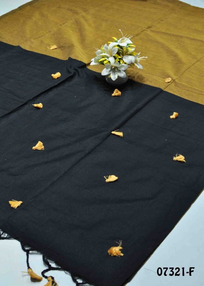 Prithika -07321-F Birch Brown Color New Arrival Trendy Fancy Cotton Saree CM1241037 (LR5D)