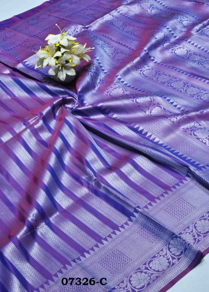Magilini -07326-C Violet Color Traditional Look Banarasi Saree CM1237563 (LR1C)
