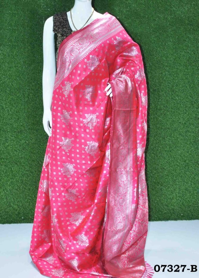 Kanaha -07327-B Lipstick Pink Color Traditional Look Banarasi Saree CM1246264 (LR1C)