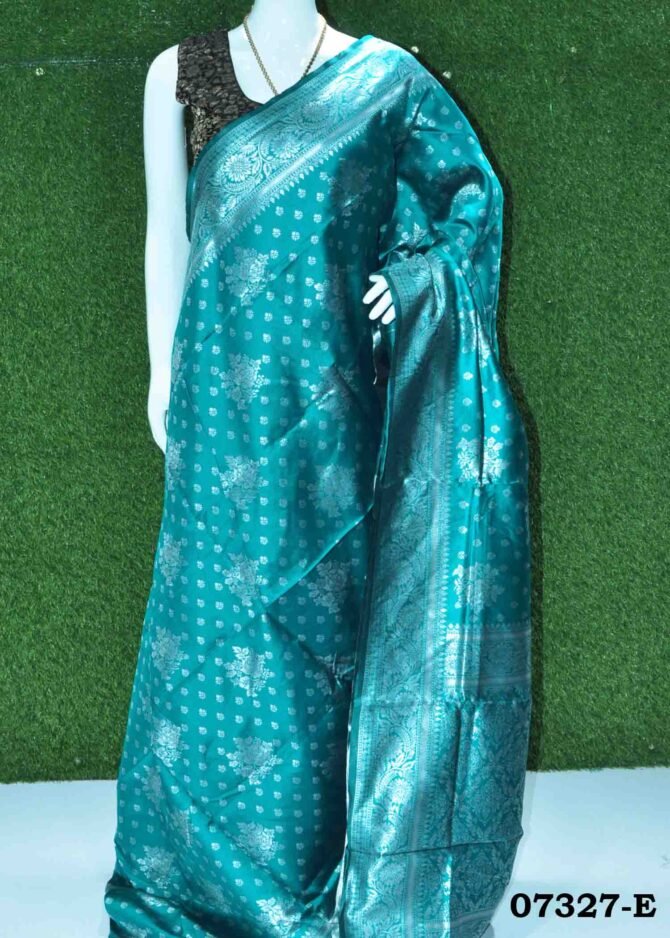 Kanaha -07327-E Tiffany Blue Color Traditional Look Banarasi Saree CM1246264 (LR1C)