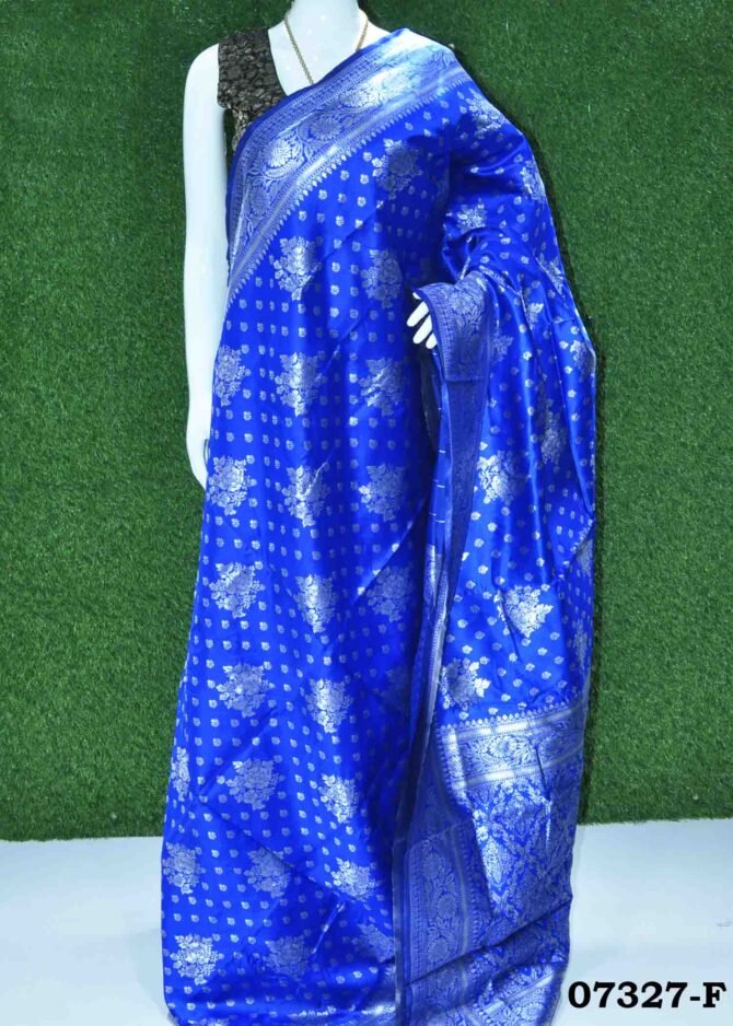 Kanaha -07327-F Admiral Blue Color Traditional Look Banarasi Saree CM1246264 (LR1C)