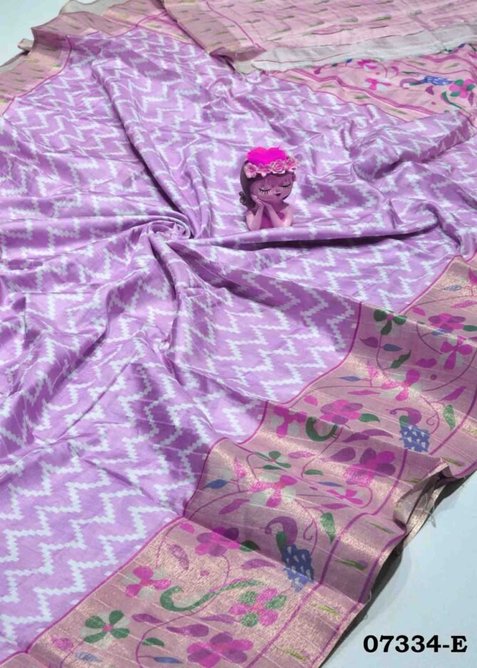 Arundhathi -07334-E Mauve Purple Color Printed Elagant Look Dola Silk Saree CM1248526 (LR1E)