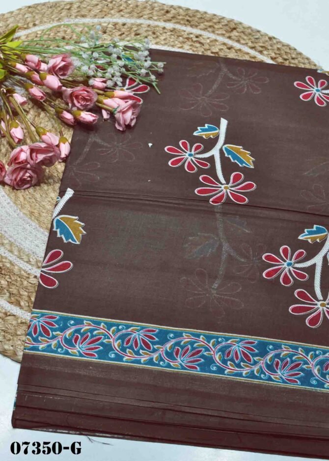Gopika -07350-G Chocolate Brown Color Simple Look Voyal Cotton Saree CM1186677 [LR4B]