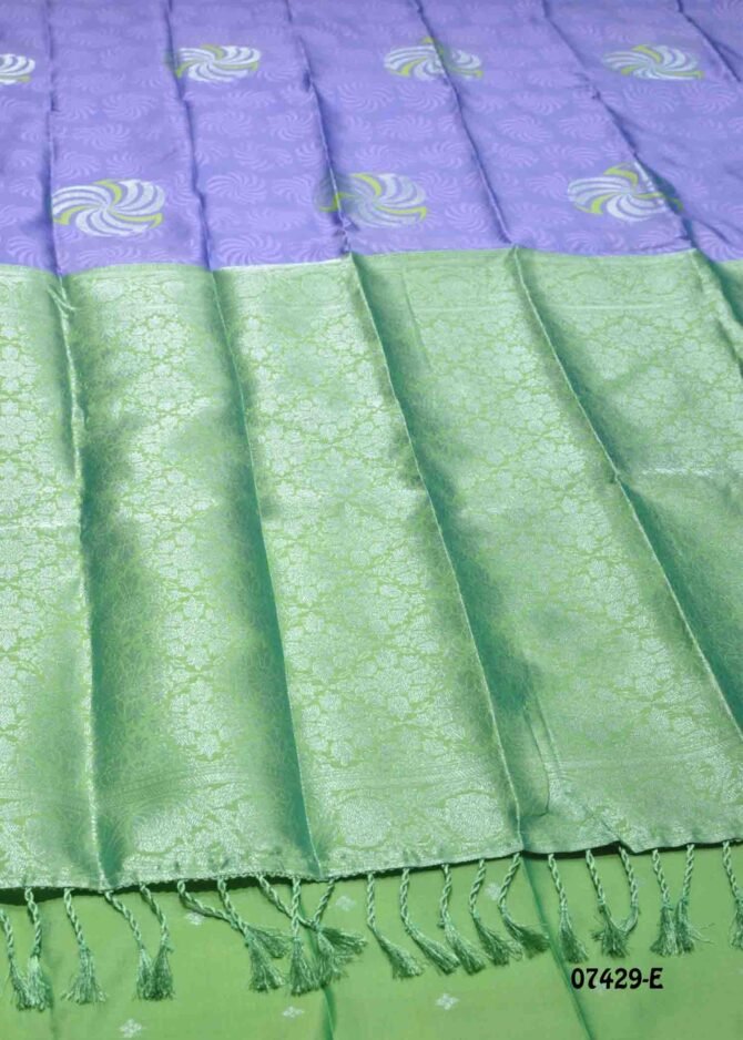 Jackpot - 07429-E Violet Color Banarasi Saree CM1249929 (LR2E)