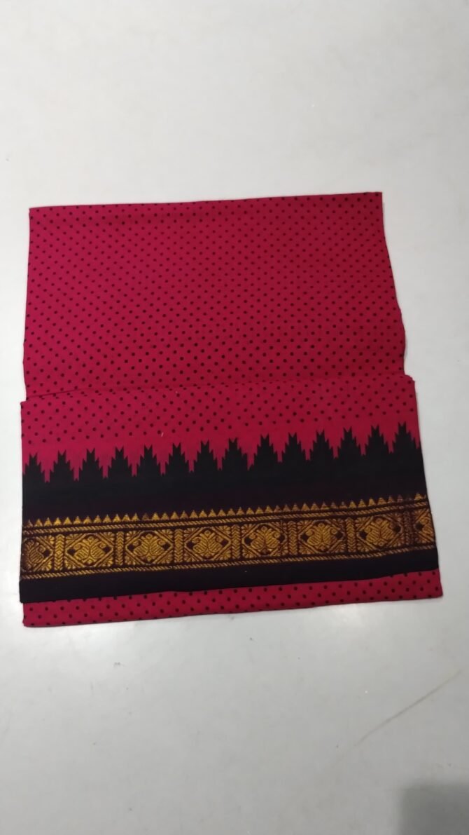 Inbamani 07570-A Pink color chungudi cotton sarees CM1240888