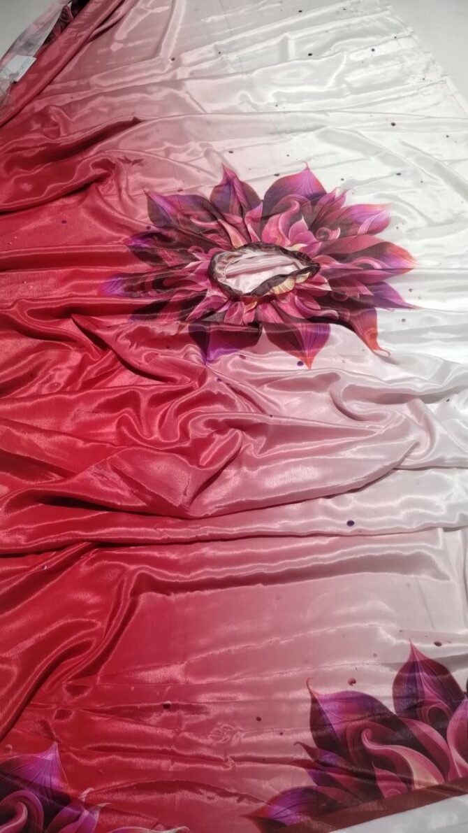 Janushika - 06530-A  Green*4, Red*3 Color New Launch-Freehand Saree with Handsfree Crepe Saree CM1239373