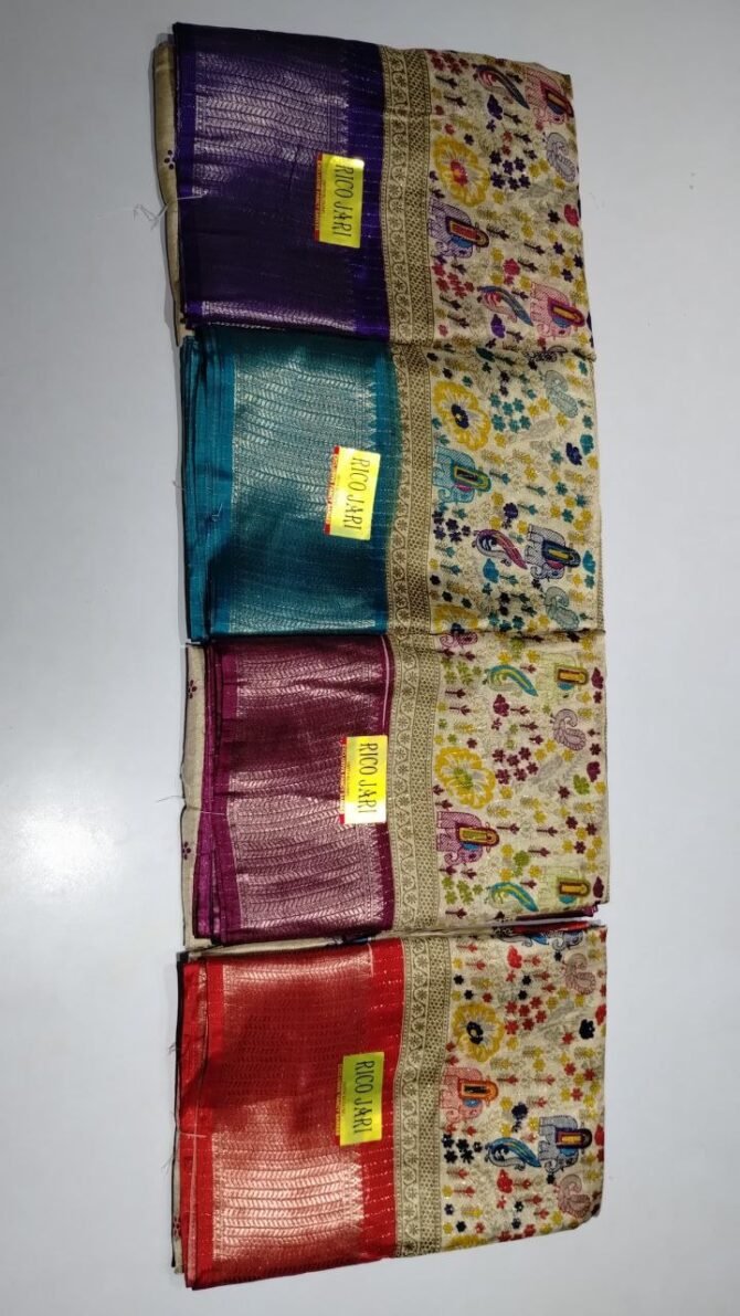Thamil 06345-B multi colors Fancy cotton sarees CM1221023
