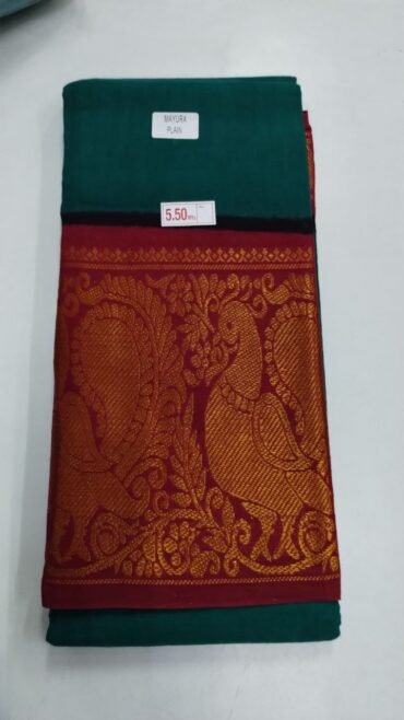 Shelphina 07650-A Green color chungudi cotton sarees CM1227109