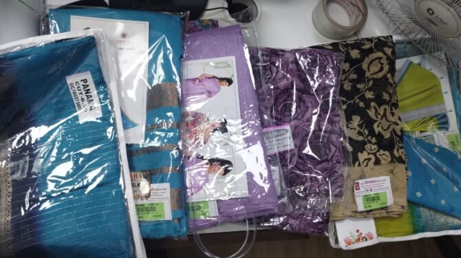 Vidisha 07270-A Six sarees CM1248850,CM1252711,CM1248871,CM982723,CM1253216,CM1253216