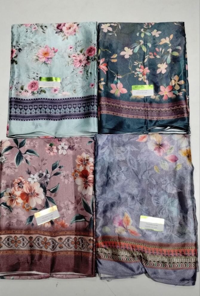 Thamil 07395-A multi color digital moss sarees CM1248916