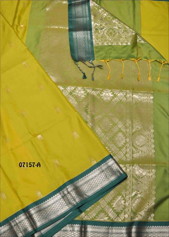 Ice Cream -07157-A   Tea Green Color Taditional Look Semi Soft Silk Saree CM1253487 (RR3E)