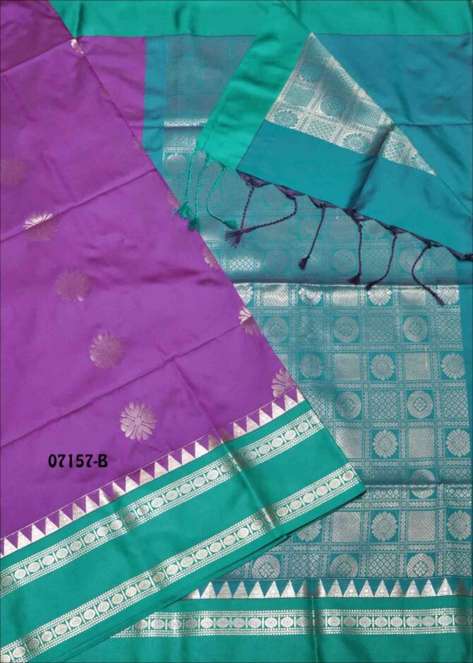 Ice Cream -07157-B   Mardi Gras Purple Color Taditional Look Semi Soft Silk Saree CM1253487 (RR3E)