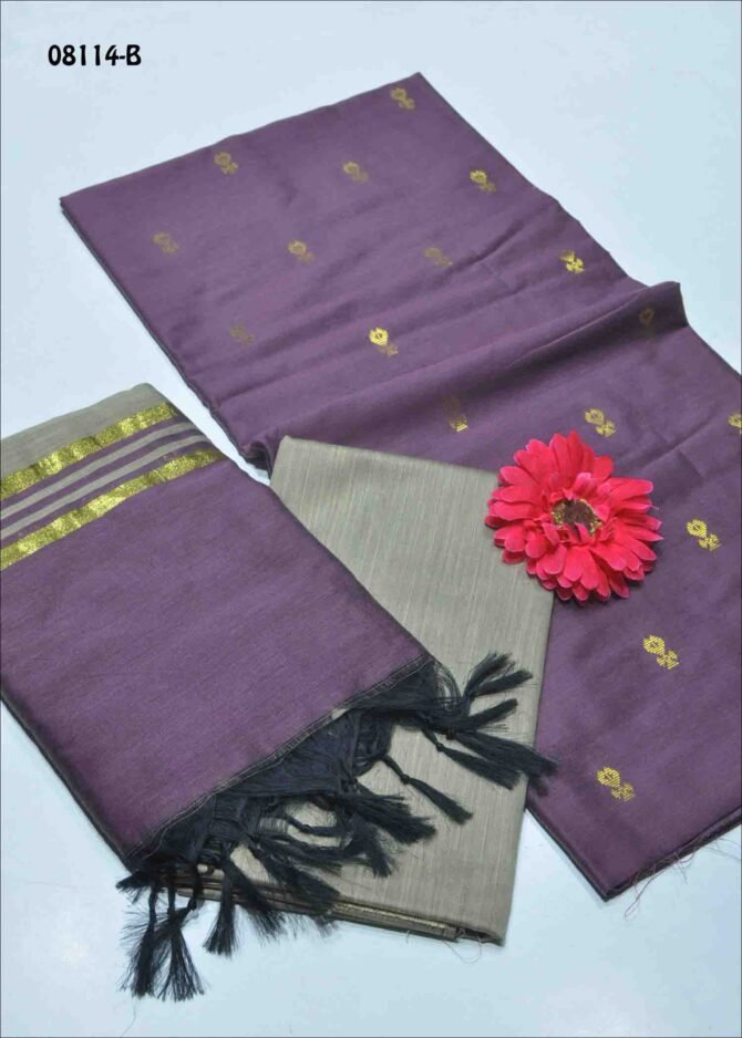 Nagalakshmi - 08114-B  Jamun Purple Color Traditional Look Dupion Silky Salwar Material CM1264122 (LR1D)