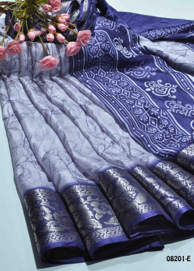 Candy Crush -08201-E  Lavender Color Stylish Dola Silk  Saree CM1258430 (LR7C)