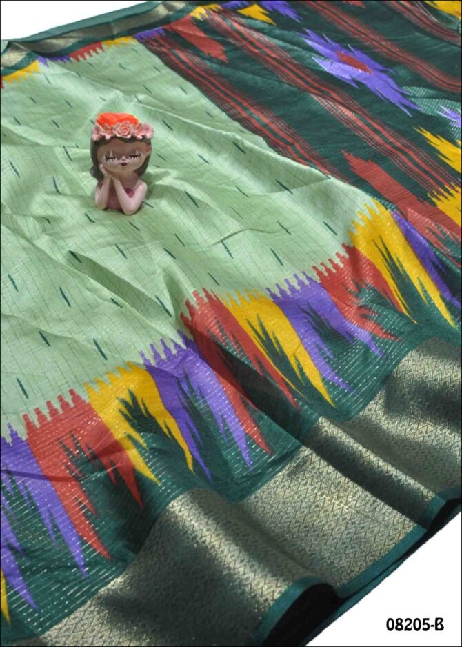 Cindrella -08205-B  Light Green Color Stylish Dola Silk  Saree CM1258429 (LR7D)