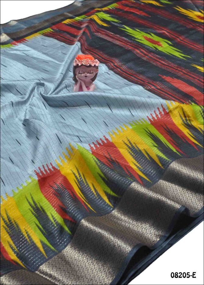 Cindrella -08205-E  Grey Color Stylish Dola Silk  Saree CM1258429 (LR7D)