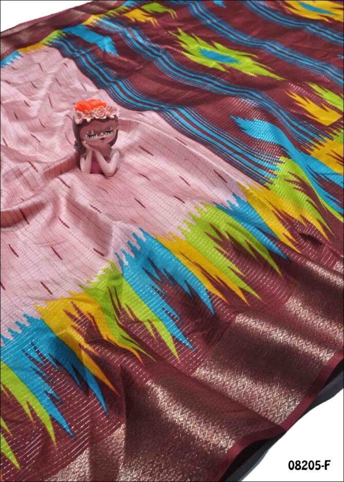 Cindrella -08205-F  Queen Red Color Stylish Dola Silk  Saree CM1258429 (LR7D)