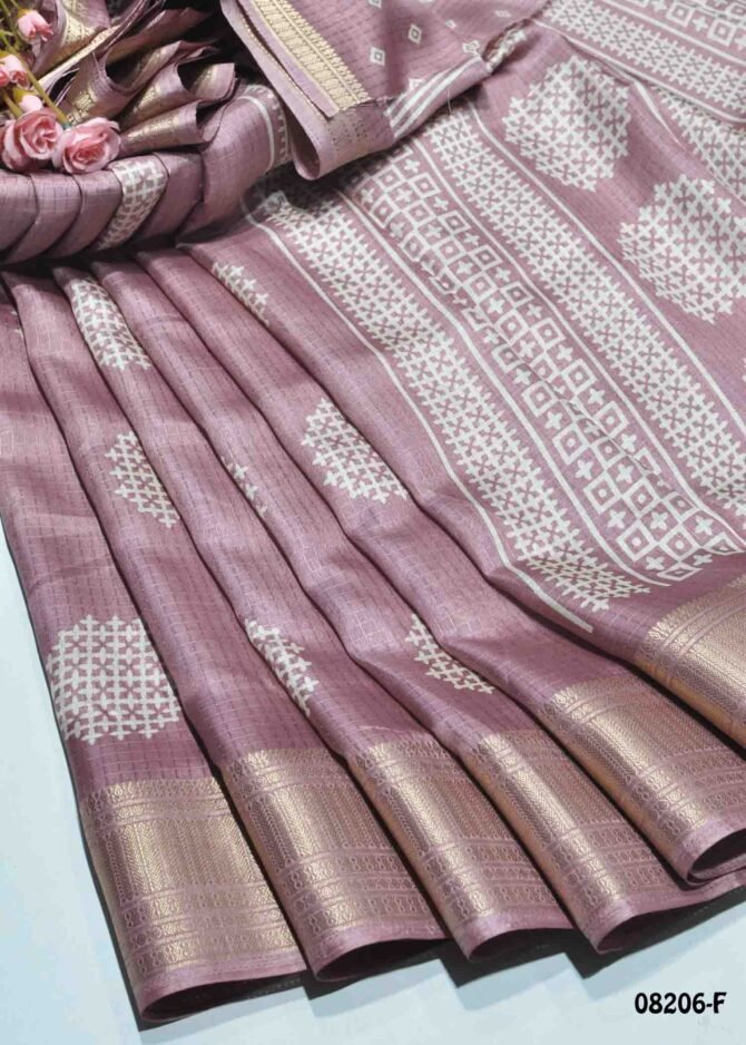 Jyoshika -08206-F  Dusky Rose Color New Arrival Dola Silk Saree CM1252875 [RR5D]
