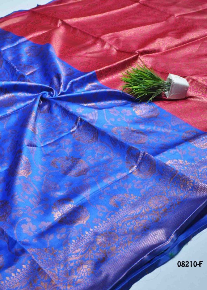 Radhika - 08210-F Ink Blue Color Simply Banarasi Saree CM1254645 (LR1D)