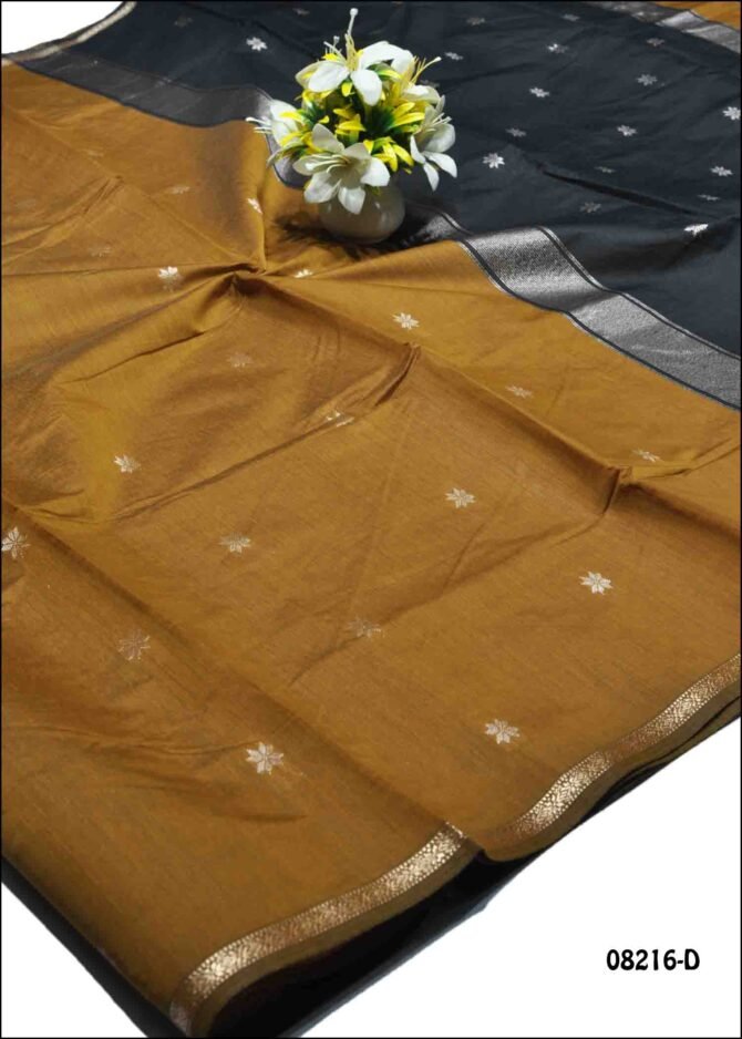 Kaarigai -08216-D  Mustard Color Elagant  Rich Look Silk Cotton Saree CM1255184 (RR13D)