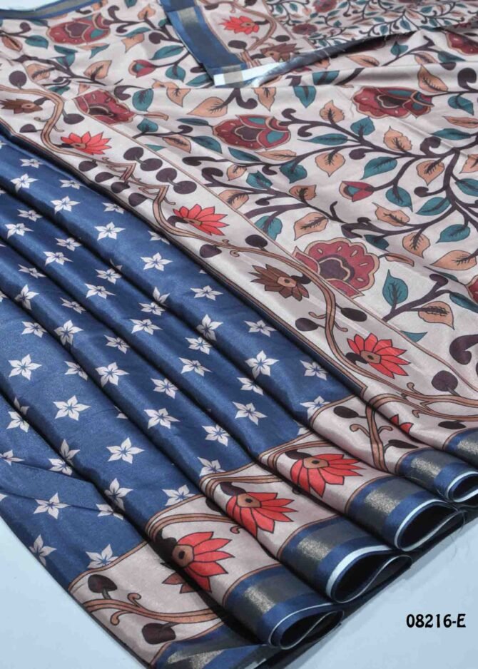 Avanthika -08216-E  DenimBlue Color Stylish Dola Silk  Saree CM1266694 (LR7B)