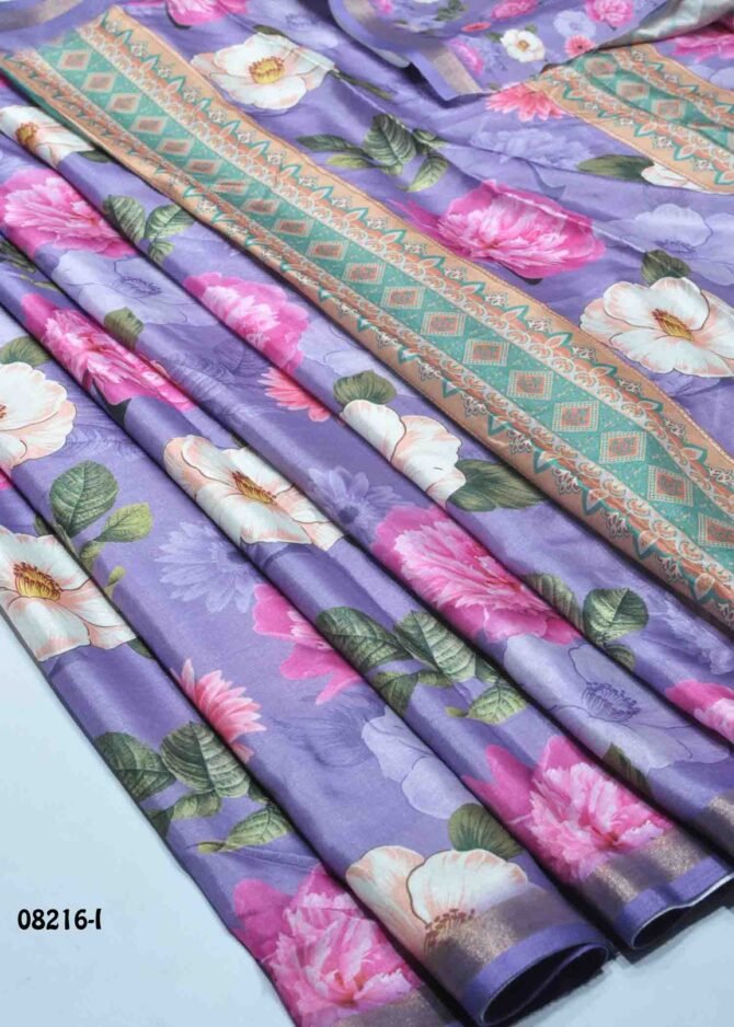 Avanthika -08216-I  Lavender Color Stylish Dola Silk  Saree CM1266694 (LR7B)