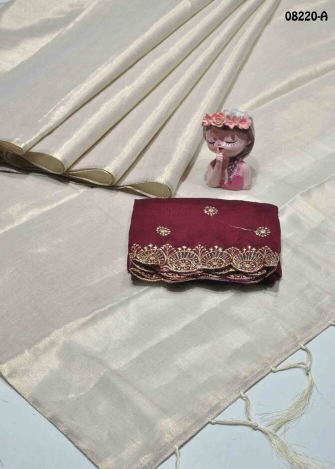 Dikshitha - 08220-A   Tan Color New Arrival Excellent Uppada Saree CM1270182 (LR4E)