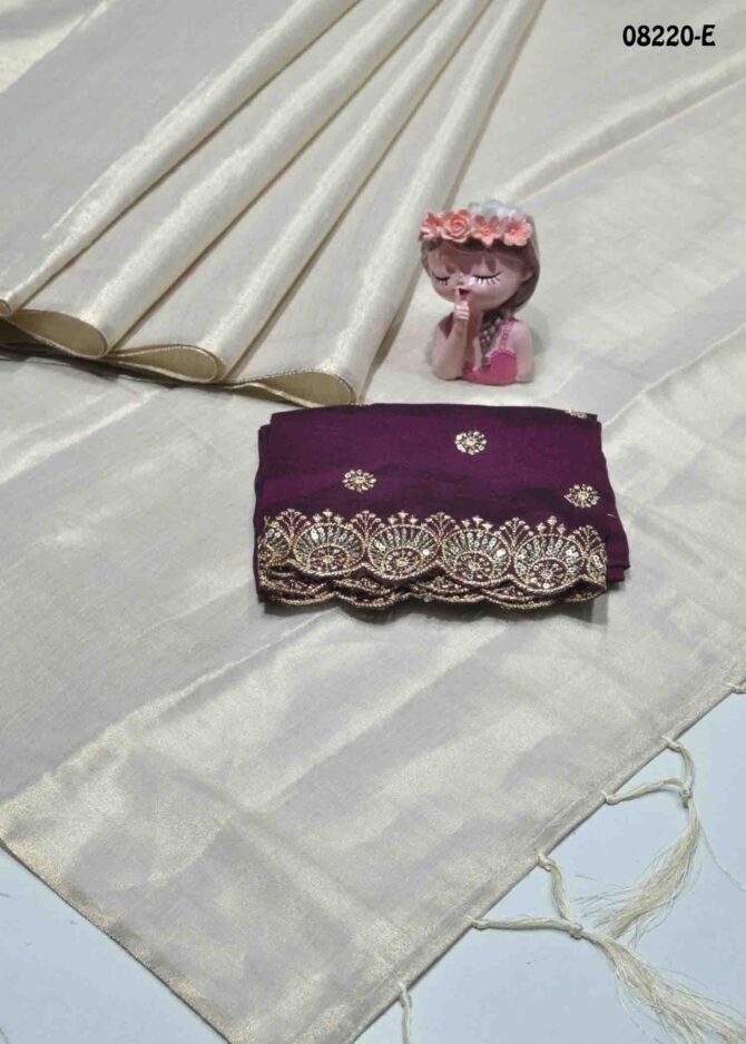 Dikshitha - 08220-E   Tan Color New Arrival Excellent Uppada Saree CM1270182 (LR4E)