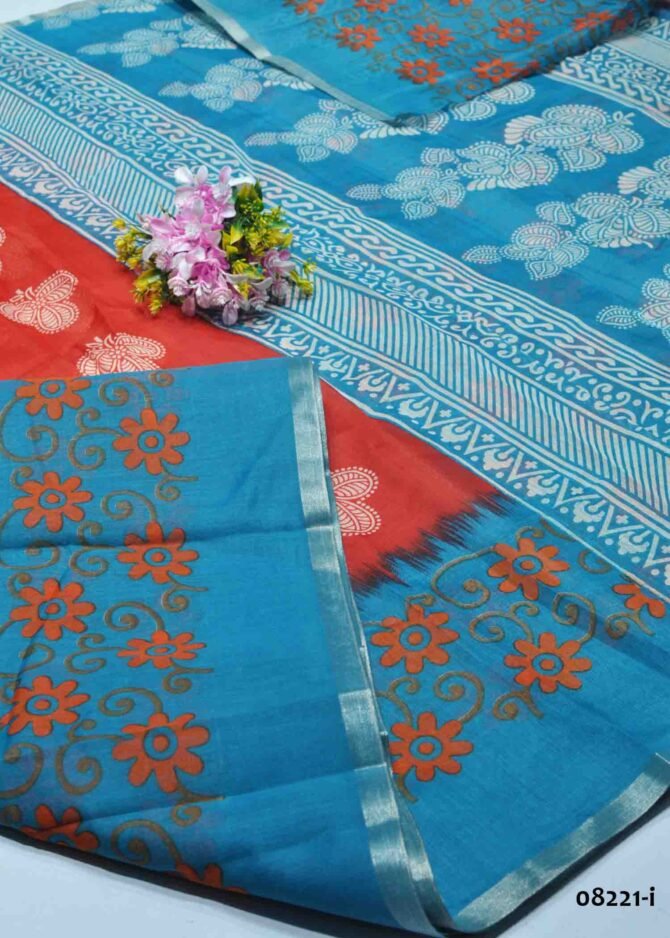 Ranjani -08221-I  Bright Red Color Kalamkari Print Synthetic Cotton Saree CM1255853 (RR5D)