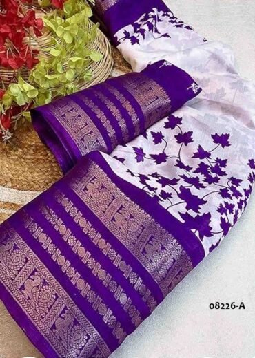 Thenmozhi - 08226-A  Very Light Lavender Color Pretty Soft Dola Silk Saree CM1255879 (RR5B)