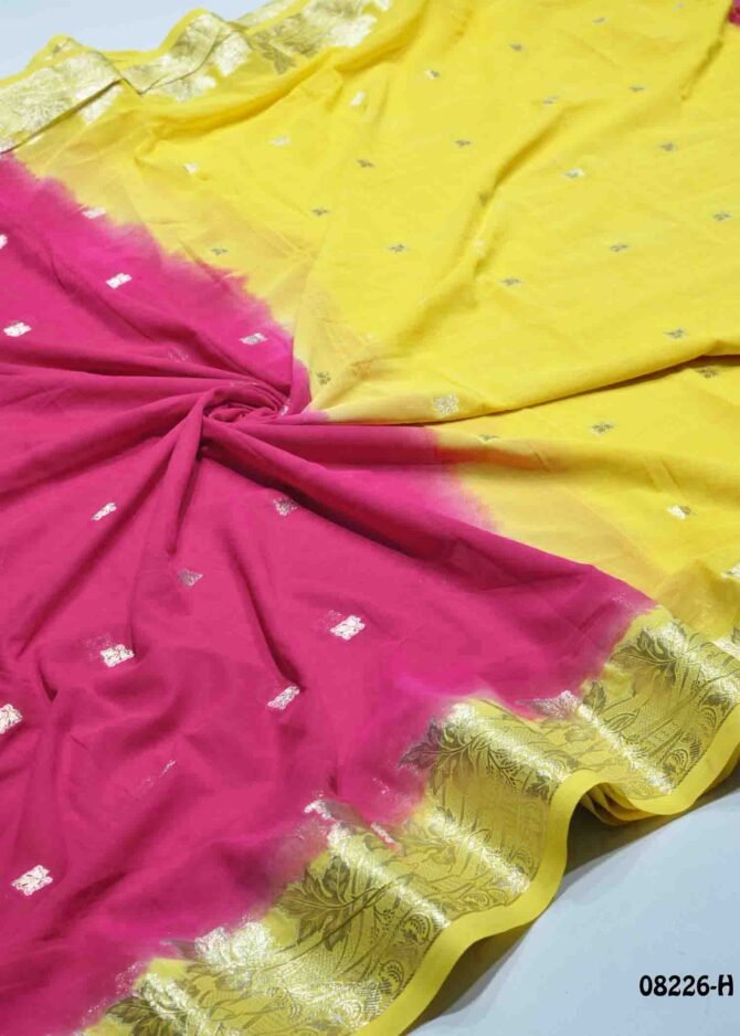 Akshara - 08226-H  Hot Pink Color Excellent Georgette Saree CM1269546 (LR2D)
