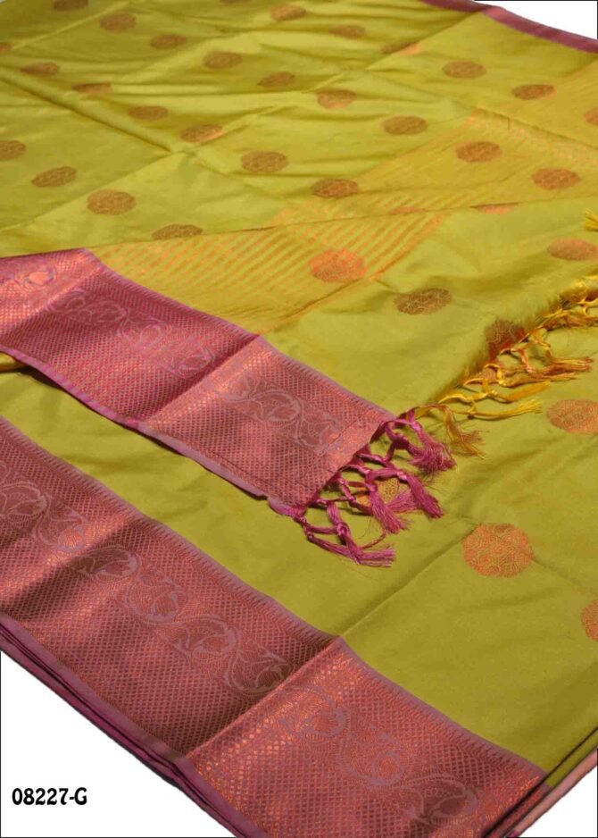 Duvaragi - 08227-G   Green Color Traditonal Look Semi Softy Silk Saree CM1270860 (LR3E)
