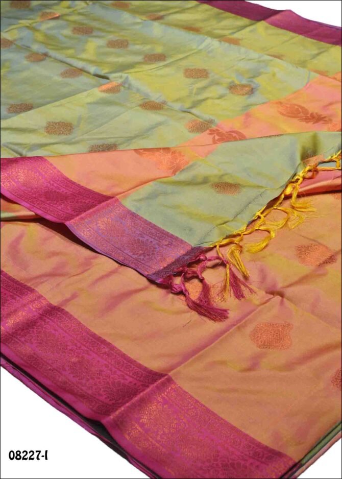 Gajalakshmi - 08227-I   Green Color Traditonal Look Semi Softy Silk Saree CM1270860 (LR3E)