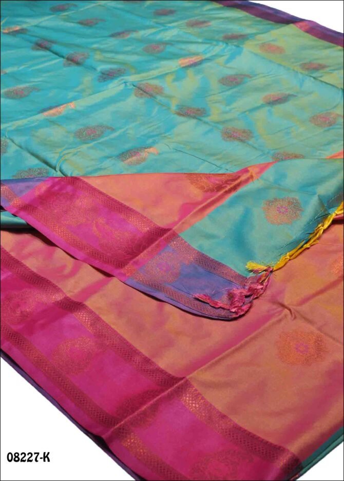 Gajalakshmi - 08227-K   Jungle Green Color Traditonal Look Semi Softy Silk Saree CM1270860 (LR3E)
