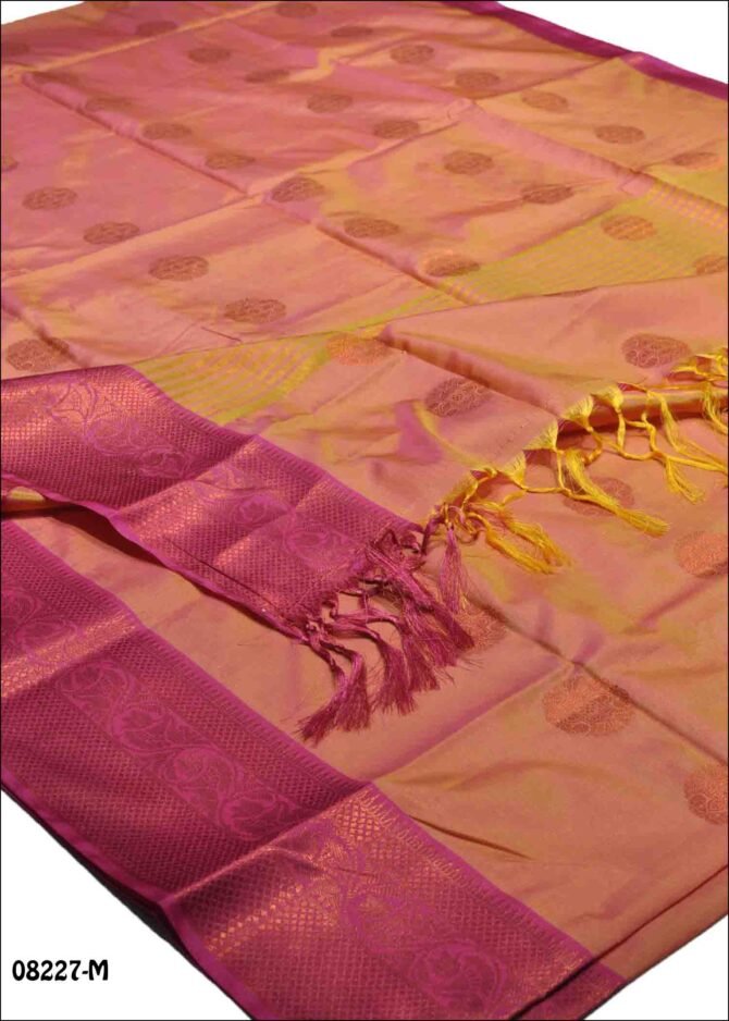 Gajalakshmi - 08227-M   Peach Color Traditonal Look Semi Softy Silk Saree CM1270860 (LR3E)