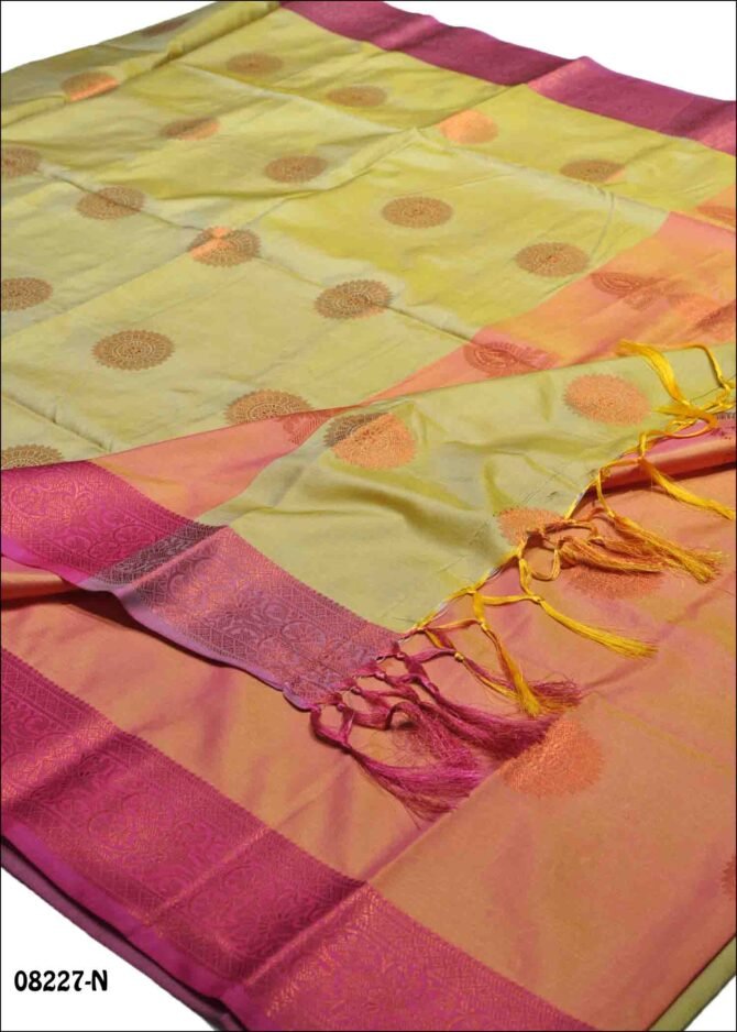 Gajalakshmi - 08227-N   Tea Green Color Traditonal Look Semi Softy Silk Saree CM1270860 (LR3E)