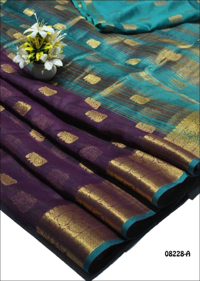 Harshitha -08228-A  Deep Purple Color Excellent Fancy Cotton Saree CM1252386 (LR4E)