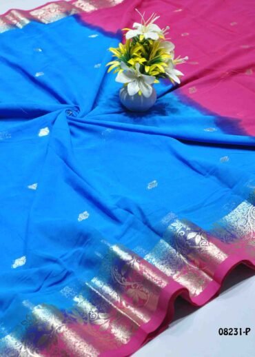 Keerthisha - 08231-P  InkBlue Color Excellent Georgette Saree CM1269546 (LR9D)