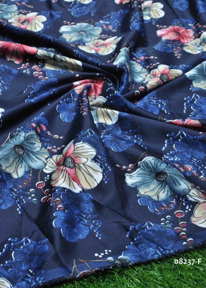 Ponmani - 08237-F  NavyBlue Color Top, Frock & Nighty  Popcorn Material CM1259052 (RR1C)