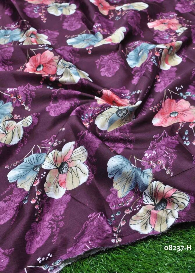 Saswati - 08237-H  Dark Purple Color Top, Frock & Nighty  Popcorn Material CM1259052 (RR1C)