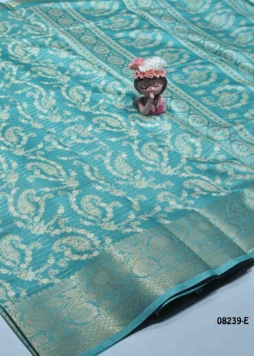 Geethavani -08239-E  Tiffany Green Color Elagant Dola Silk Saree CM1271123 (LR3D)