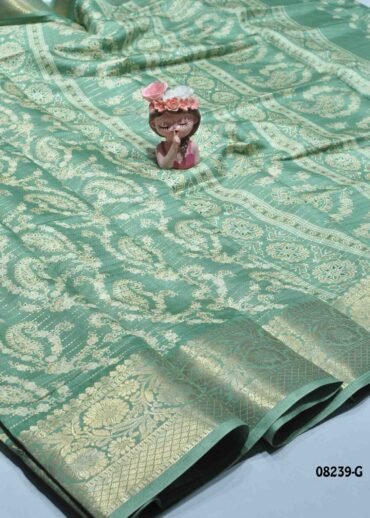 Geethavani -08239-G  Sage Green Color Elagant Dola Silk Saree CM1271123 (LR3D)