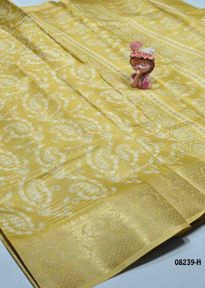 Geethavani -08239-H  Mustard Color Elagant Dola Silk Saree CM1271123 (LR3D)
