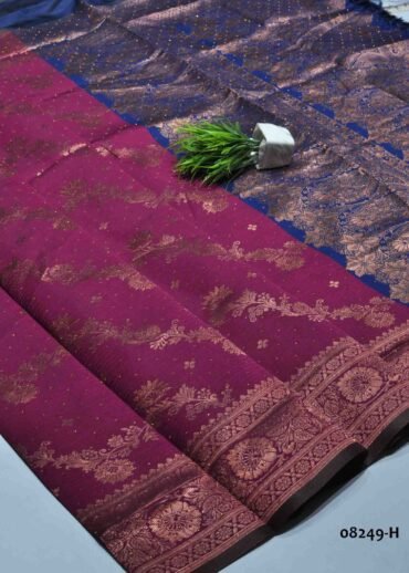 Thamarai - 08249-H   Purple Color Fancy Banarasi Saree CM1246805 (LR2E)