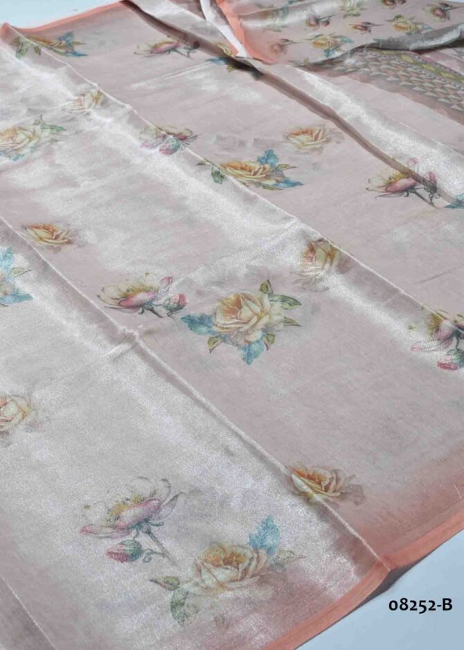 Amrutha - 08252-B   Wistful Pink Color Digital Printed Uppada Saree CM1252990 (RR2E)