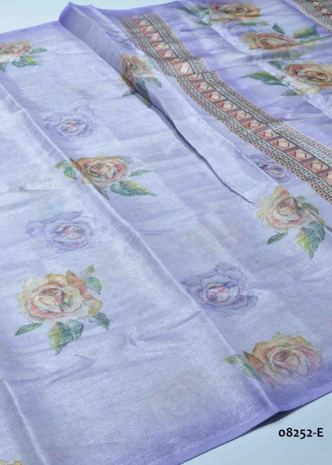 Amrutha - 08252-E   Lavender Color Digital Printed Uppada Saree CM1252990 (RR2E)